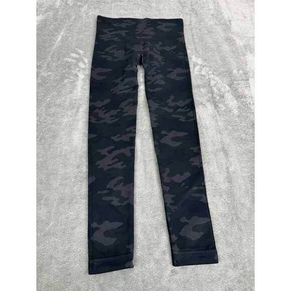 Spanx Look At Me Now Seamless Leggings Women's Size XS Gray Camo - Picture 2 of 7